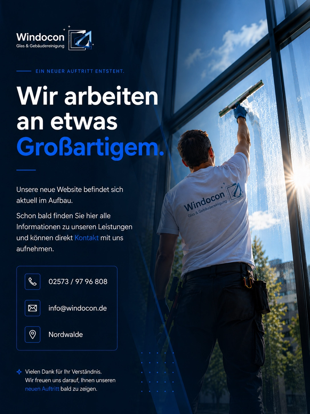 Windocon Glas- und Gebäudereinigung tablet